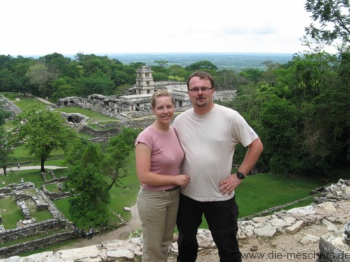 Blick über Palenque bis nach Yucatan
